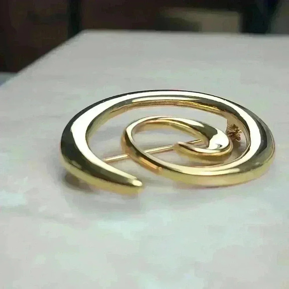 Vintage Napier Gold-toned brooch pin - Picture 5 of 13